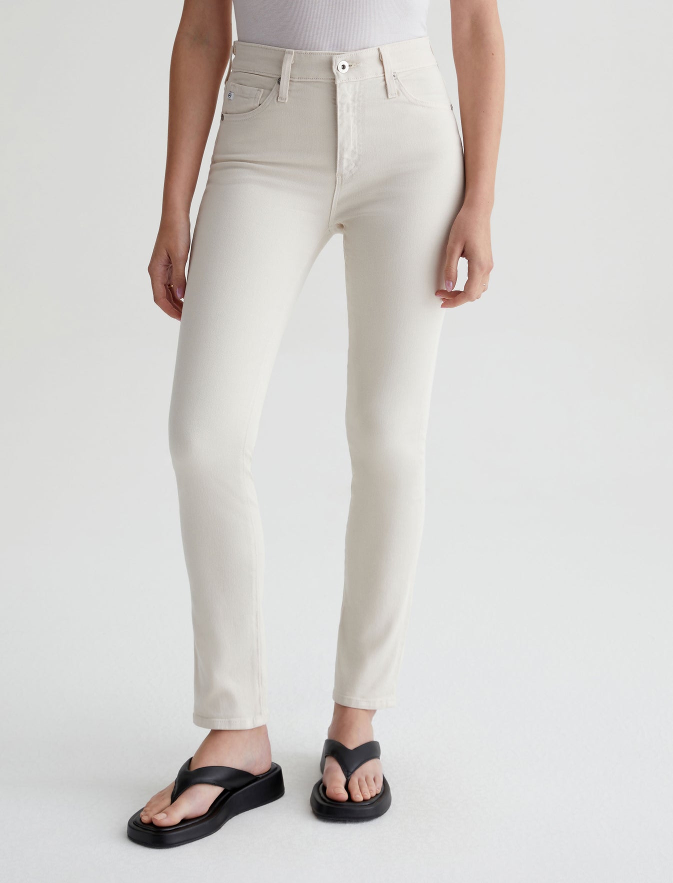 Mari|High-Rise Slim Straight Leg Cloud Soft Denim